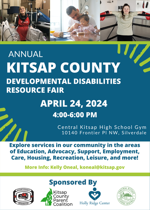 Flyer for Kitsap County DD Resource Fair
